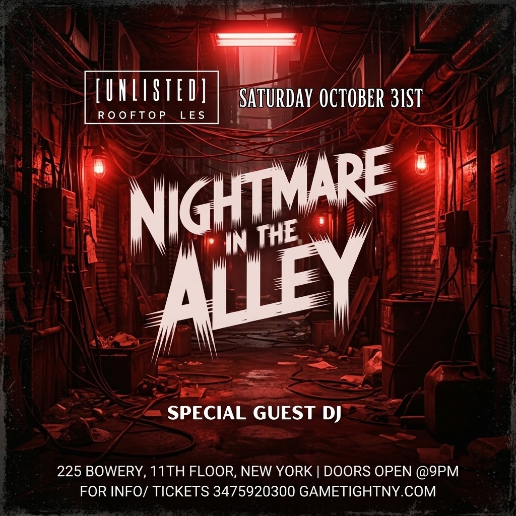 Unlisted Rooftop LES Halloween Party 2026 — event image